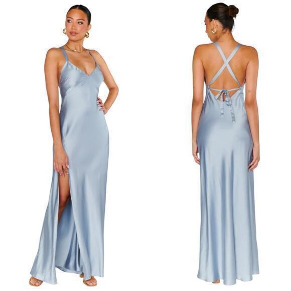 Show Me Your MuMu Light Blue Maxi Dress